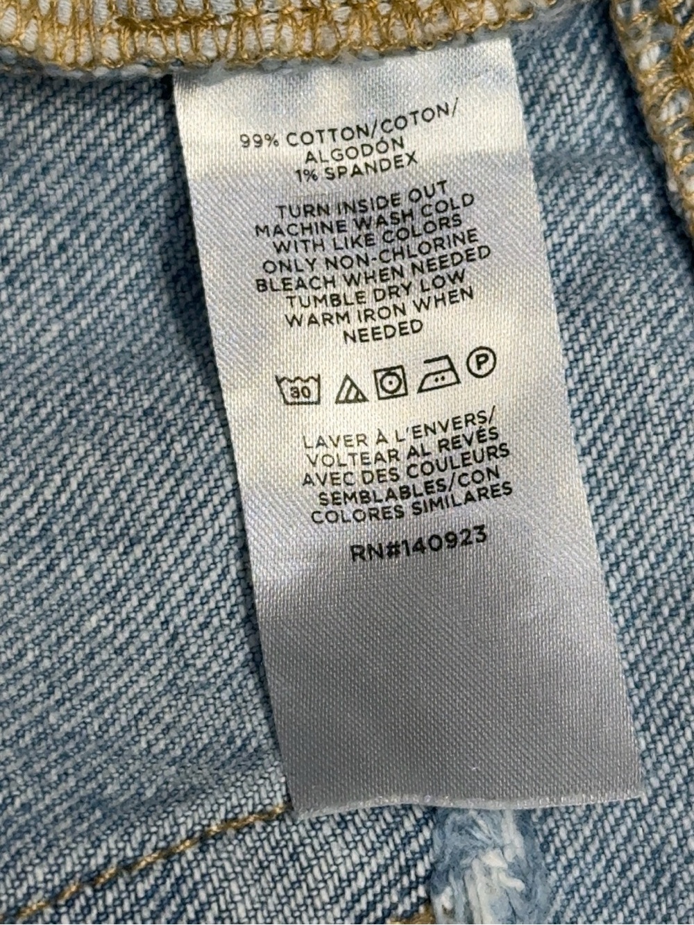 LOFT The Straight Light Wash Cuffed Jeans Size 25/0 - Picture 7 of 7
